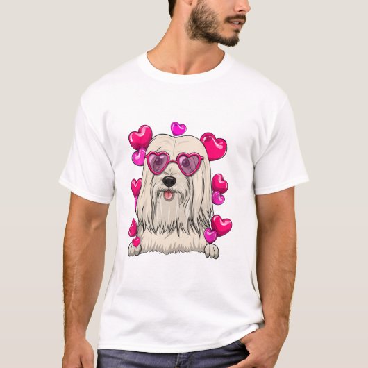 Lhasa Apso Valentijnsdag T-shirt (Voorkant)