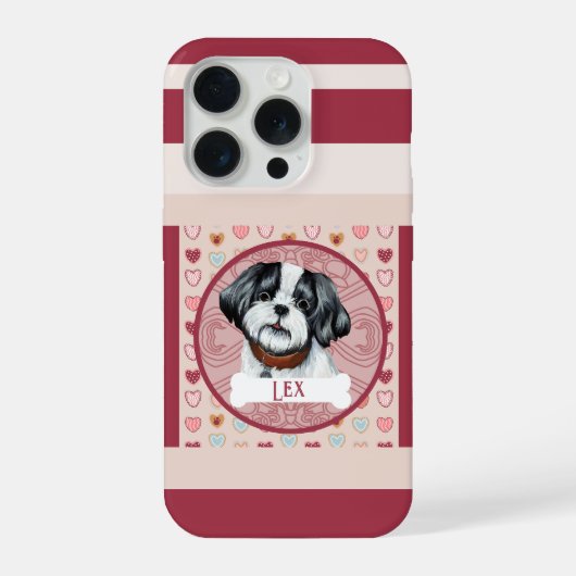 Lhasa Apso Valentine Heart iPhone 11 Pro Case Hoesje (Achterkant)