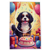 Lhasa Apso Verjaardagsfeest Medium Cadeauzakje (Voorkant)