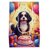 Lhasa Apso Verjaardagsfeest Medium Cadeauzakje (Achterkant)