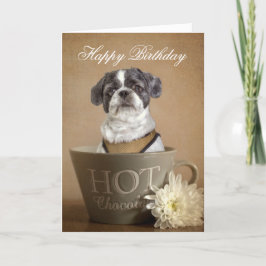 Lhasa apso wenskaart kaart
