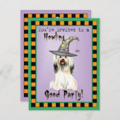 Lhasa Apso Witch Uitnodiging (Voorkant / Achterkant)