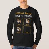 Lhasa Apsos Guide to training Dog Obedience T-shirt (Voorkant)