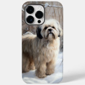 Lhasa heeft ook Kerstmis laten sneeuwen Case-Mate iPhone Case (Achterkant)