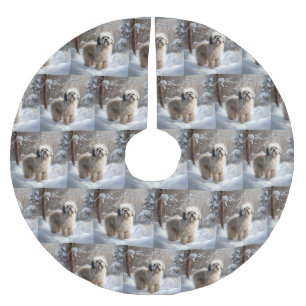 Lhasa heeft ook Kerstmis laten sneeuwen Kerstboom Rok