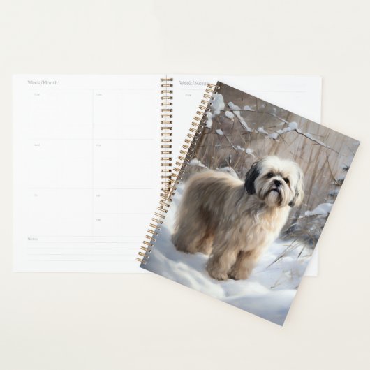 Lhasa heeft ook Kerstmis laten sneeuwen Planner (Display)