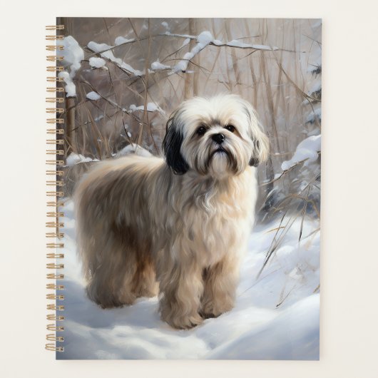 Lhasa heeft ook Kerstmis laten sneeuwen Planner (Voorkant)