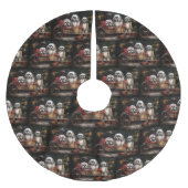 Lhasa ook besneeuwde slee kerstdecor kerstboom rok (Voorkant)