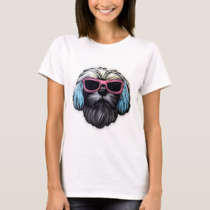 Lhasa Ook in Cool Zonnebril Klassiek T-shirt