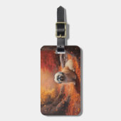 Lhasa Ook in de herfst laat Herfst inspireren Bagagelabel (Voorkant verticaal)