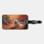 Lhasa Ook in de herfst laat Herfst inspireren Bagagelabel (Achterkant horizontaal)