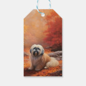 Lhasa Ook in de herfst laat Herfst inspireren Cadeaulabel (Achterkant)