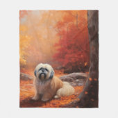 Lhasa Ook in de herfst laat Herfst inspireren Fleece Deken (Voorkant)