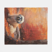 Lhasa Ook in de herfst laat Herfst inspireren Fleece Deken (Voorkant (Horizontaal))