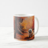 Lhasa Ook in de herfst laat Herfst inspireren Koffiemok (Voorkant rechts)