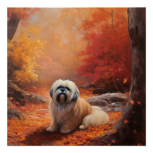 Lhasa Ook in de herfst laat Herfst inspireren Perfect Poster
