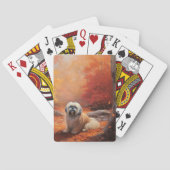 Lhasa Ook in de herfst laat Herfst inspireren Pokerkaarten (Achterkant)