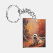 Lhasa Ook in de herfst laat Herfst inspireren Sleutelhanger (Voorkant Links)