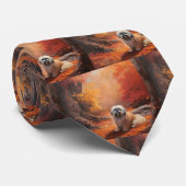 Lhasa Ook in de herfst laat Herfst inspireren Stropdas (Opgerold)