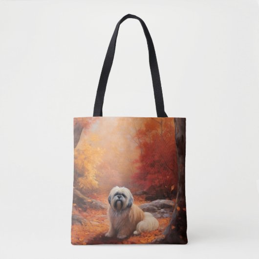 Lhasa Ook in de herfst laat Herfst inspireren Tote Bag (Voorkant)