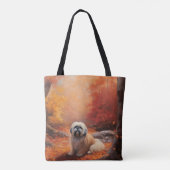 Lhasa Ook in de herfst laat Herfst inspireren Tote Bag (Achterkant)