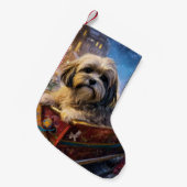 Lhasa Ook Kerstfeest Seizoen Kleine Kerstsok (Voorkant (Hangend))