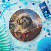 Lhasa Ook Kerstfeest Seizoen Papieren Bordje (Feest)