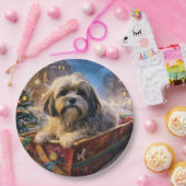 Lhasa Ook Kerstfeest Seizoen Papieren Bordje (Feest)