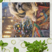 Lhasa Ook Kerstfeest Seizoen Theedoek (Gevouwen)