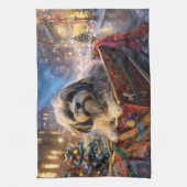 Lhasa Ook Kerstfeest Seizoen Theedoek (Verticaal)