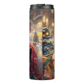 Lhasa Ook Kerstfeest Seizoen Thermosbeker (Achterkant)