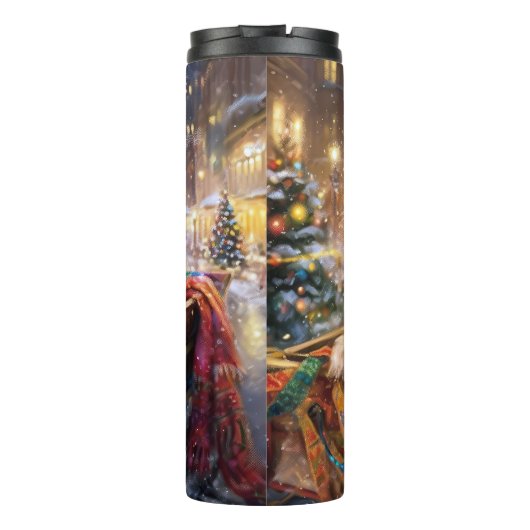 Lhasa Ook Kerstfeest Seizoen Thermosbeker (Achterkant)