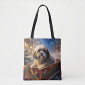 Lhasa Ook Kerstfeest Seizoen Tote Bag (Voorkant)
