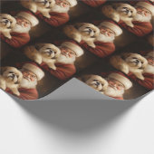 Lhasa ook met Kerstman feestelijke kerst Cadeaupapier (Hoek)