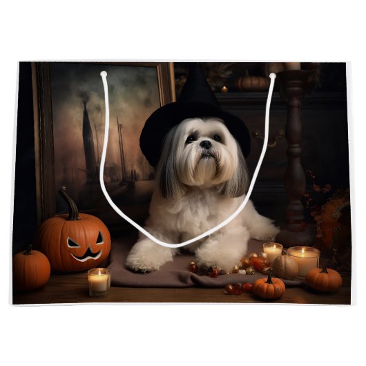 Lhasa ook pompoenen Halloween eng Groot Cadeauzakje (Voorkant)