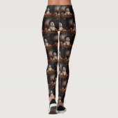 Lhasa ook pompoenen Halloween eng Leggings (Achterkant)