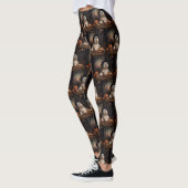 Lhasa ook pompoenen Halloween eng Leggings (Links)