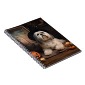 Lhasa ook pompoenen Halloween eng Notitieboek (Rechterzijde)