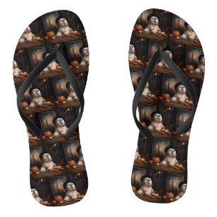 Lhasa ook pompoenen Halloween eng Teenslippers
