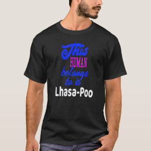 Lhasa Poo hondenhemd Poodle Lhasa Apso T-shirt