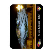 Lhasa 's nachts - Potala Palace, Tibet/vintage Magneet (Verticaal)