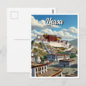Lhasa Tibet Briefkaart (Voorkant / Achterkant)