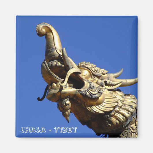 Lhasa, Tibet, Jokhang Temple (Fridge Magnet) Magneet (Voorkant)