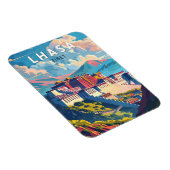 Lhasa Tibet Travel Art Vintage Magneet (Rechterzijde)
