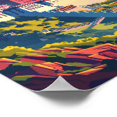 Lhasa Tibet Travel Art Vintage Poster (Hoek)