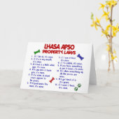 LHASA Wetten 2 van het apso- Bezit Kaart (Gele Bloem)