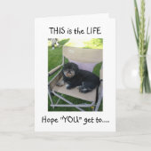 LHASA WIL DAT JE JE "40ste" KRIJGT. Kaart (Voorkant)