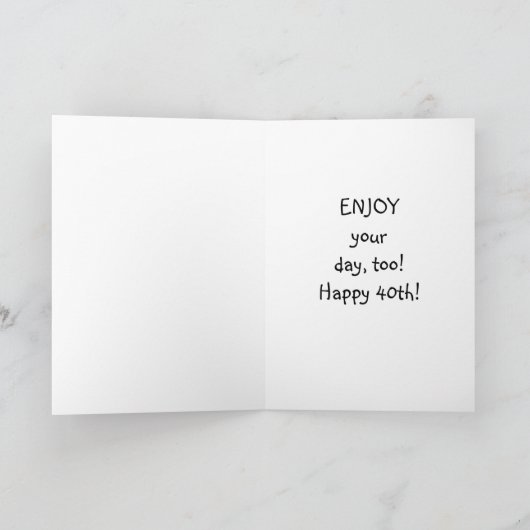 LHASA WIL DAT JE JE "40ste" KRIJGT. Kaart (Binnen)