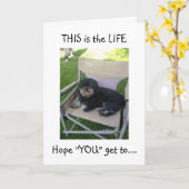 LHASA WIL DAT JE JE "40ste" KRIJGT. Kaart (Gele Bloem)