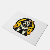 Lhasapoo hond halloween deurmat (Schuin)